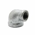 Thrifco Plumbing 2 Inch x 3/4 Inch Galvanized Steel 90 Degrees Reducer Elbow 5217025